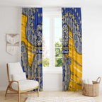 West Coast Eagles NAIDOC Week 2026 Window Curtain Australian Aboriginal Dot Art Dreamtime Pattern Style