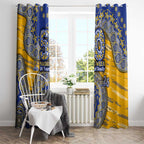 West Coast Eagles NAIDOC Week 2026 Window Curtain Australian Aboriginal Dot Art Dreamtime Pattern Style