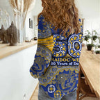 West Coast Eagles NAIDOC Week 2026 Women Casual Shirt Australian Aboriginal Dot Art Dreamtime Pattern Style