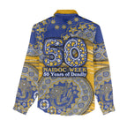 West Coast Eagles NAIDOC Week 2026 Women Casual Shirt Australian Aboriginal Dot Art Dreamtime Pattern Style