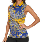 West Coast Eagles NAIDOC Week 2026 Women Sleeveless Polo Shirt Australian Aboriginal Dot Art Dreamtime Pattern Style