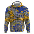 West Coast Eagles NAIDOC Week 2026 Zip Hoodie Australian Aboriginal Dot Art Dreamtime Pattern Style