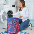 Western Bulldogs NAIDOC Week 2026 Laundry Basket Australian Aboriginal Dot Art Dreamtime Pattern Style