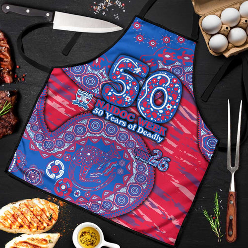 Western Bulldogs NAIDOC Week 2026 Apron Australian Aboriginal Dot Art Dreamtime Pattern Style