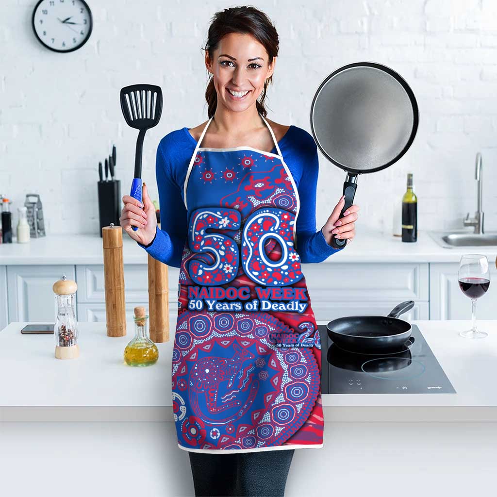 Western Bulldogs NAIDOC Week 2026 Apron Australian Aboriginal Dot Art Dreamtime Pattern Style