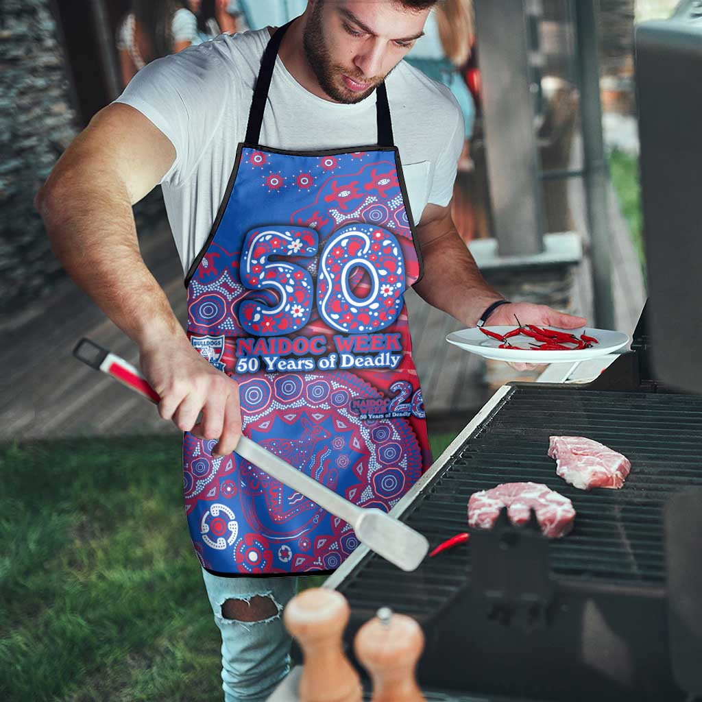 Western Bulldogs NAIDOC Week 2026 Apron Australian Aboriginal Dot Art Dreamtime Pattern Style