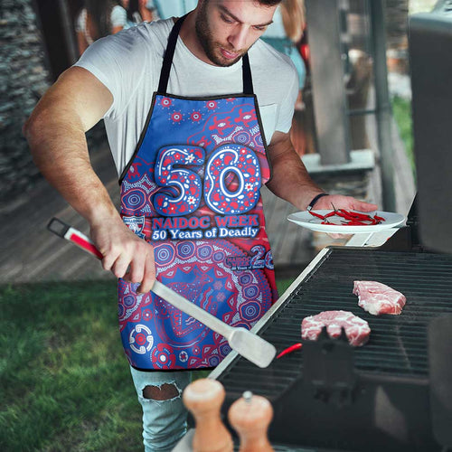 Western Bulldogs NAIDOC Week 2026 Apron Australian Aboriginal Dot Art Dreamtime Pattern Style