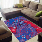 Western Bulldogs NAIDOC Week 2026 Area Rug Australian Aboriginal Dot Art Dreamtime Pattern Style