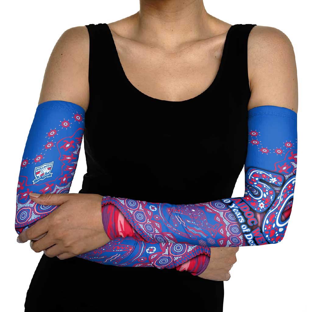 Western Bulldogs NAIDOC Week 2026 Arm Sleeves Australian Aboriginal Dot Art Dreamtime Pattern Style