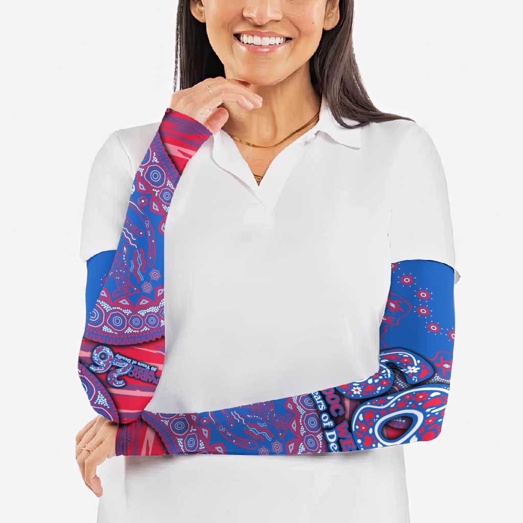 Western Bulldogs NAIDOC Week 2026 Arm Sleeves Australian Aboriginal Dot Art Dreamtime Pattern Style