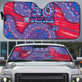 Western Bulldogs NAIDOC Week 2026 Auto Sun Shade Australian Aboriginal Dot Art Dreamtime Pattern Style