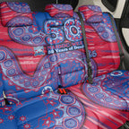 Western Bulldogs NAIDOC Week 2026 Back Car Seat Cover Australian Aboriginal Dot Art Dreamtime Pattern Style