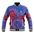 Western Bulldogs NAIDOC Week 2026 Baseball Jacket Australian Aboriginal Dot Art Dreamtime Pattern Style