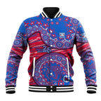 Western Bulldogs NAIDOC Week 2026 Baseball Jacket Australian Aboriginal Dot Art Dreamtime Pattern Style