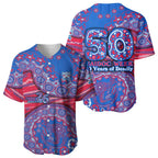 Western Bulldogs NAIDOC Week 2026 Baseball Jersey Australian Aboriginal Dot Art Dreamtime Pattern Style