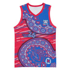 Western Bulldogs NAIDOC Week 2026 Basketball Jersey Australian Aboriginal Dot Art Dreamtime Pattern Style