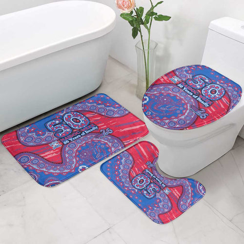 Western Bulldogs NAIDOC Week 2026 Bathroom Set Australian Aboriginal Dot Art Dreamtime Pattern Style