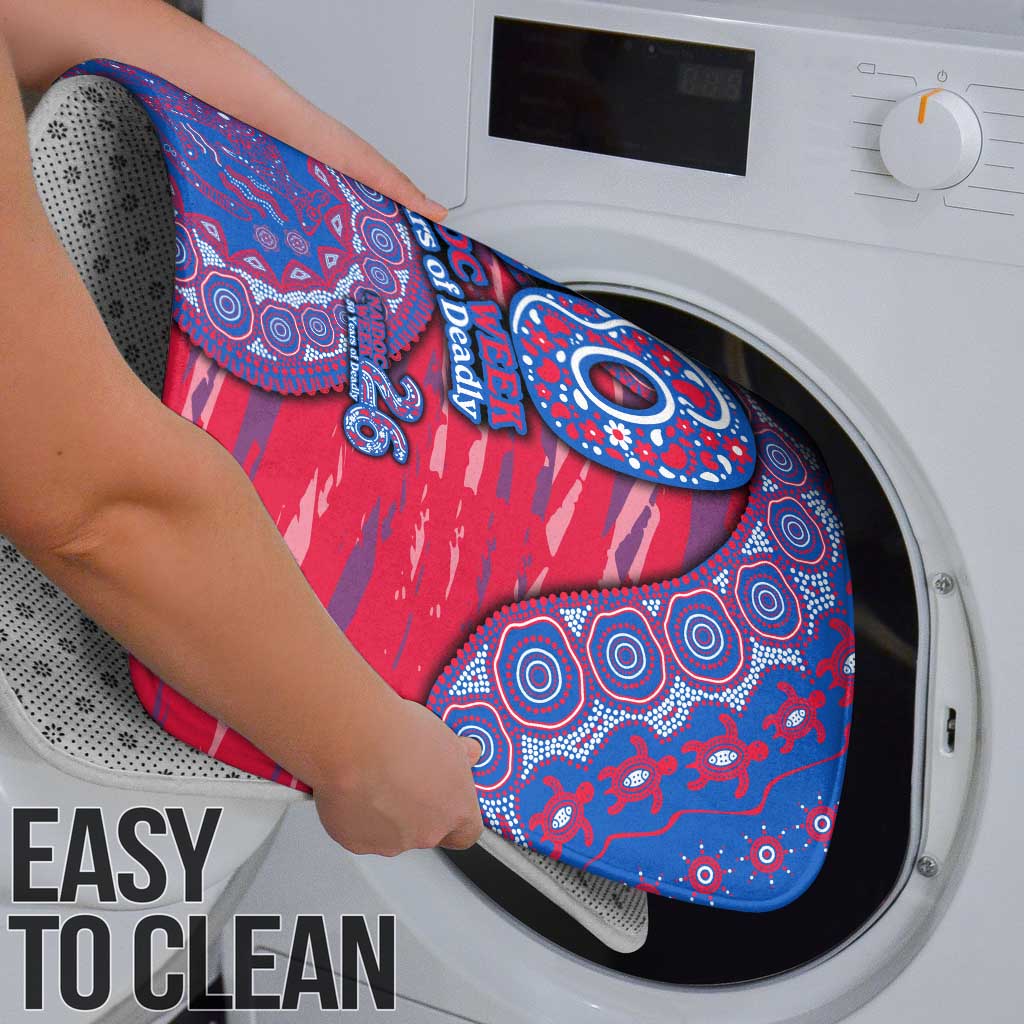 Western Bulldogs NAIDOC Week 2026 Bathroom Set Australian Aboriginal Dot Art Dreamtime Pattern Style