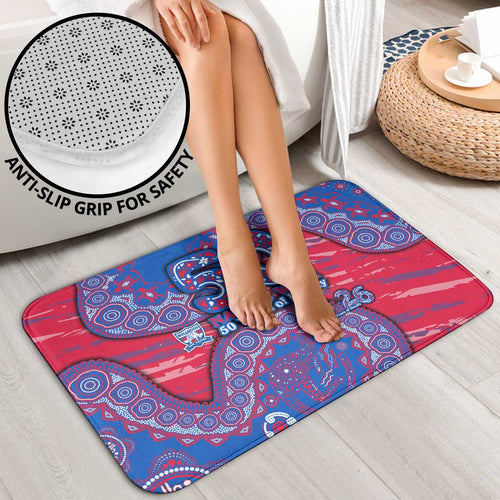 Western Bulldogs NAIDOC Week 2026 Bathroom Set Australian Aboriginal Dot Art Dreamtime Pattern Style