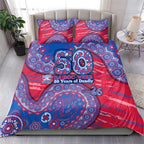 Western Bulldogs NAIDOC Week 2026 Bedding Set Australian Aboriginal Dot Art Dreamtime Pattern Style