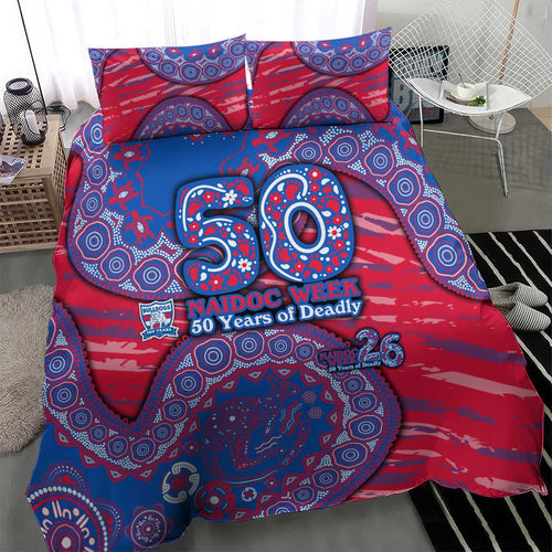 Western Bulldogs NAIDOC Week 2026 Bedding Set Australian Aboriginal Dot Art Dreamtime Pattern Style