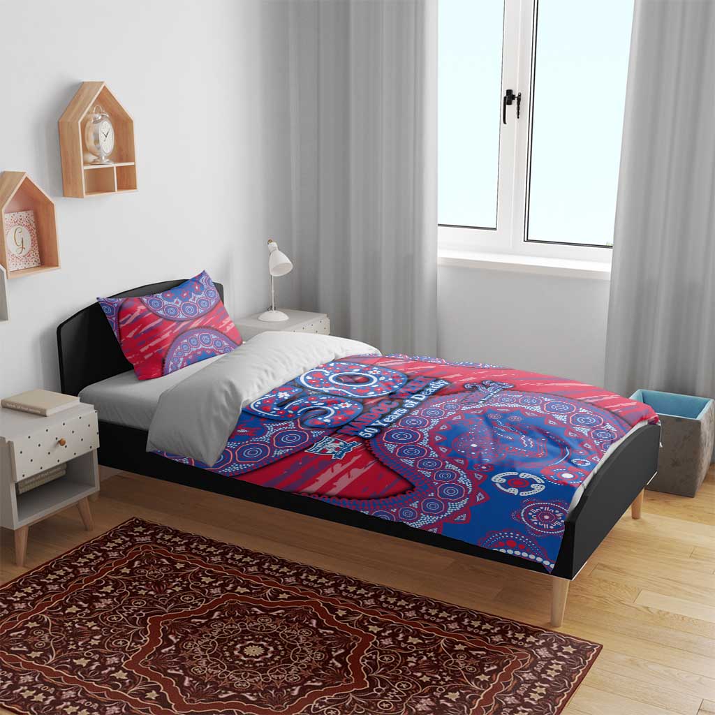 Western Bulldogs NAIDOC Week 2026 Bedding Set Australian Aboriginal Dot Art Dreamtime Pattern Style