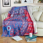 Western Bulldogs NAIDOC Week 2026 Blanket Australian Aboriginal Dot Art Dreamtime Pattern Style