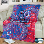 Western Bulldogs NAIDOC Week 2026 Blanket Australian Aboriginal Dot Art Dreamtime Pattern Style