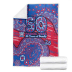 Western Bulldogs NAIDOC Week 2026 Blanket Australian Aboriginal Dot Art Dreamtime Pattern Style
