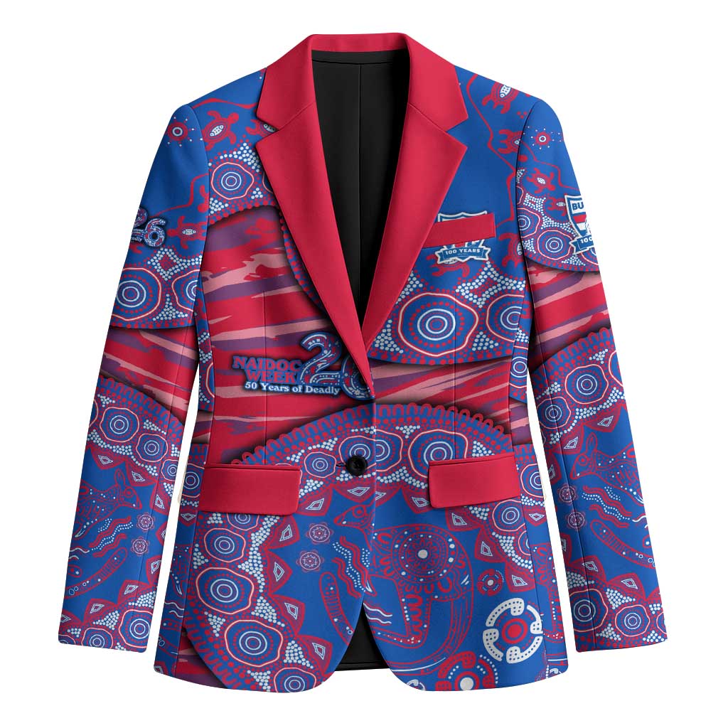 Western Bulldogs NAIDOC Week 2026 Blazer Australian Aboriginal Dot Art Dreamtime Pattern Style