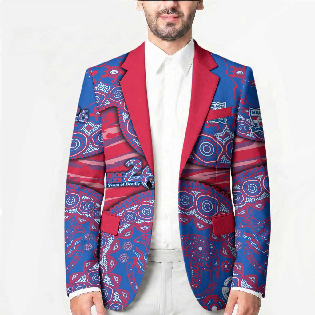 Western Bulldogs NAIDOC Week 2026 Blazer Australian Aboriginal Dot Art Dreamtime Pattern Style