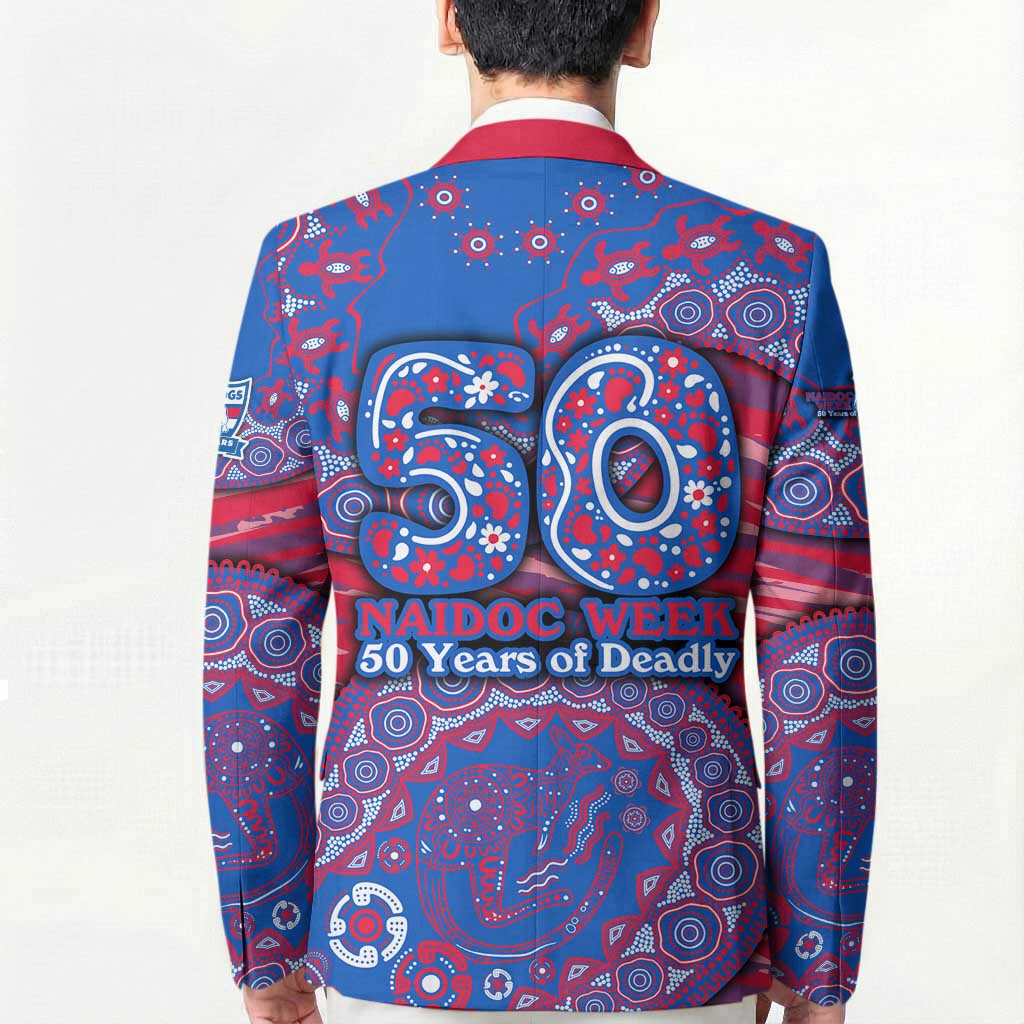 Western Bulldogs NAIDOC Week 2026 Blazer Australian Aboriginal Dot Art Dreamtime Pattern Style