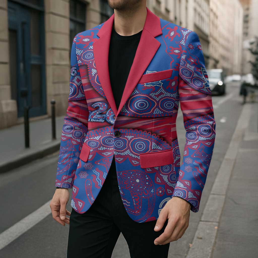 Western Bulldogs NAIDOC Week 2026 Blazer Australian Aboriginal Dot Art Dreamtime Pattern Style