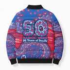 Western Bulldogs NAIDOC Week 2026 Bomber Puffer Jacket Australian Aboriginal Dot Art Dreamtime Pattern Style