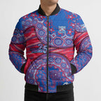 Western Bulldogs NAIDOC Week 2026 Bomber Puffer Jacket Australian Aboriginal Dot Art Dreamtime Pattern Style
