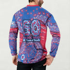 Western Bulldogs NAIDOC Week 2026 Button Sweatshirt Australian Aboriginal Dot Art Dreamtime Pattern Style