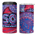 Western Bulldogs NAIDOC Week 2026 4 in 1 Can Cooler Tumbler Australian Aboriginal Dot Art Dreamtime Pattern Style