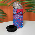 Western Bulldogs NAIDOC Week 2026 4 in 1 Can Cooler Tumbler Australian Aboriginal Dot Art Dreamtime Pattern Style