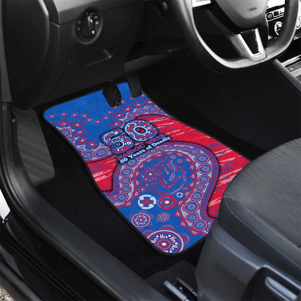 Western Bulldogs NAIDOC Week 2026 Car Mats Australian Aboriginal Dot Art Dreamtime Pattern Style