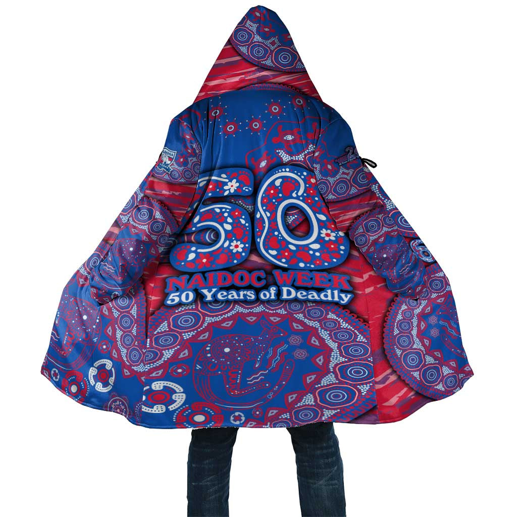 Western Bulldogs NAIDOC Week 2026 Cloak Australian Aboriginal Dot Art Dreamtime Pattern Style