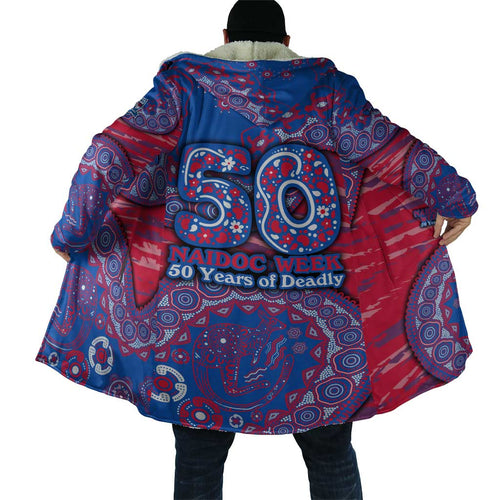 Western Bulldogs NAIDOC Week 2026 Cloak Australian Aboriginal Dot Art Dreamtime Pattern Style