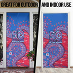 Western Bulldogs NAIDOC Week 2026 Door Cover Australian Aboriginal Dot Art Dreamtime Pattern Style