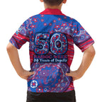Western Bulldogs NAIDOC Week 2026 Family Matching Mermaid Dress and Hawaiian Shirt Australian Aboriginal Dot Art Dreamtime Pattern Style