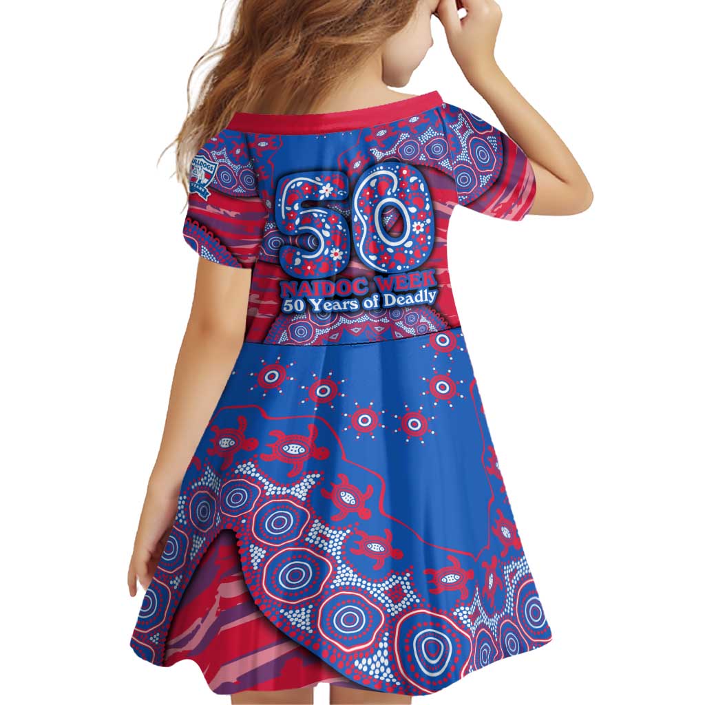 Western Bulldogs NAIDOC Week 2026 Family Matching Mermaid Dress and Hawaiian Shirt Australian Aboriginal Dot Art Dreamtime Pattern Style