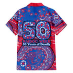 Western Bulldogs NAIDOC Week 2026 Family Matching Tank Maxi Dress and Hawaiian Shirt Australian Aboriginal Dot Art Dreamtime Pattern Style