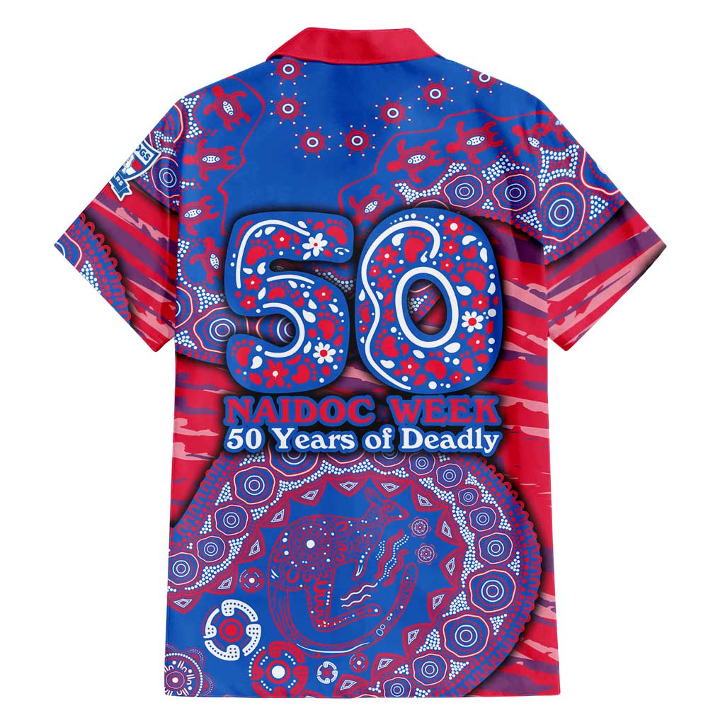Western Bulldogs NAIDOC Week 2026 Family Matching Tank Maxi Dress and Hawaiian Shirt Australian Aboriginal Dot Art Dreamtime Pattern Style