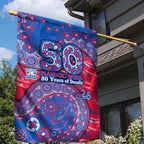 Western Bulldogs NAIDOC Week 2026 Garden Flag Australian Aboriginal Dot Art Dreamtime Pattern Style