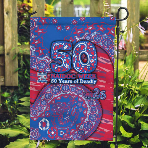 Western Bulldogs NAIDOC Week 2026 Garden Flag Australian Aboriginal Dot Art Dreamtime Pattern Style