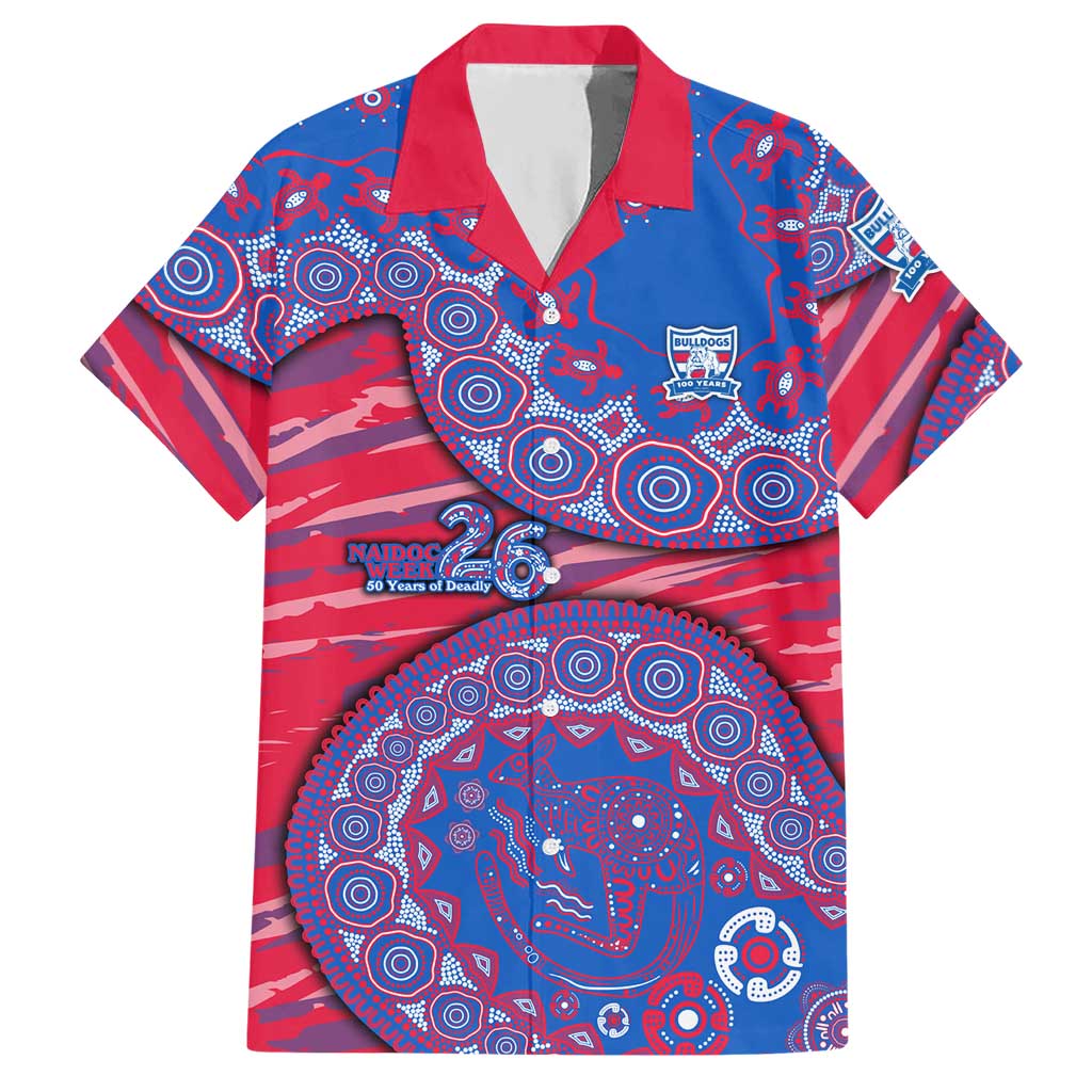 Western Bulldogs NAIDOC Week 2026 Hawaiian Shirt Australian Aboriginal Dot Art Dreamtime Pattern Style