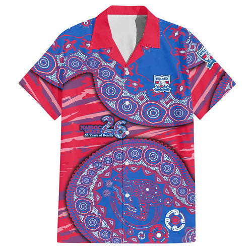 Western Bulldogs NAIDOC Week 2026 Hawaiian Shirt Australian Aboriginal Dot Art Dreamtime Pattern Style
